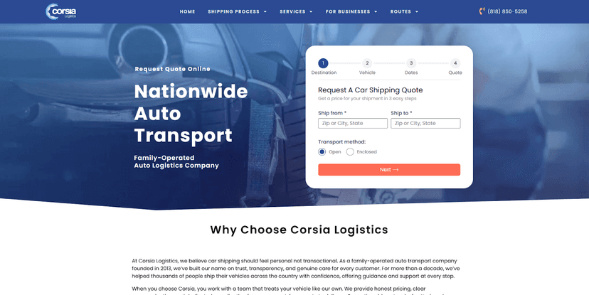 Corsia Logistics Company Background & Regulatory Credentials