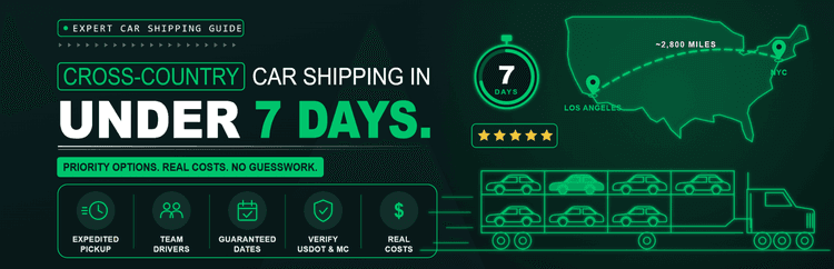 Cross-Country Car Shipping in Under 7 Days: How It Works