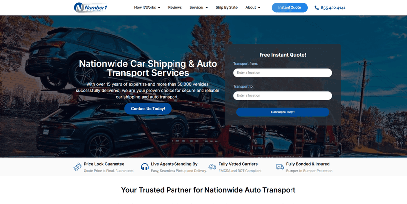 Number1 landing page