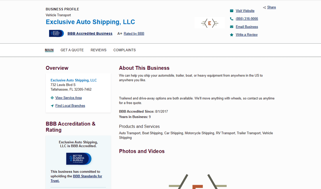 Exclusive Auto Shipping BBB Rating And Accreditation, Explained