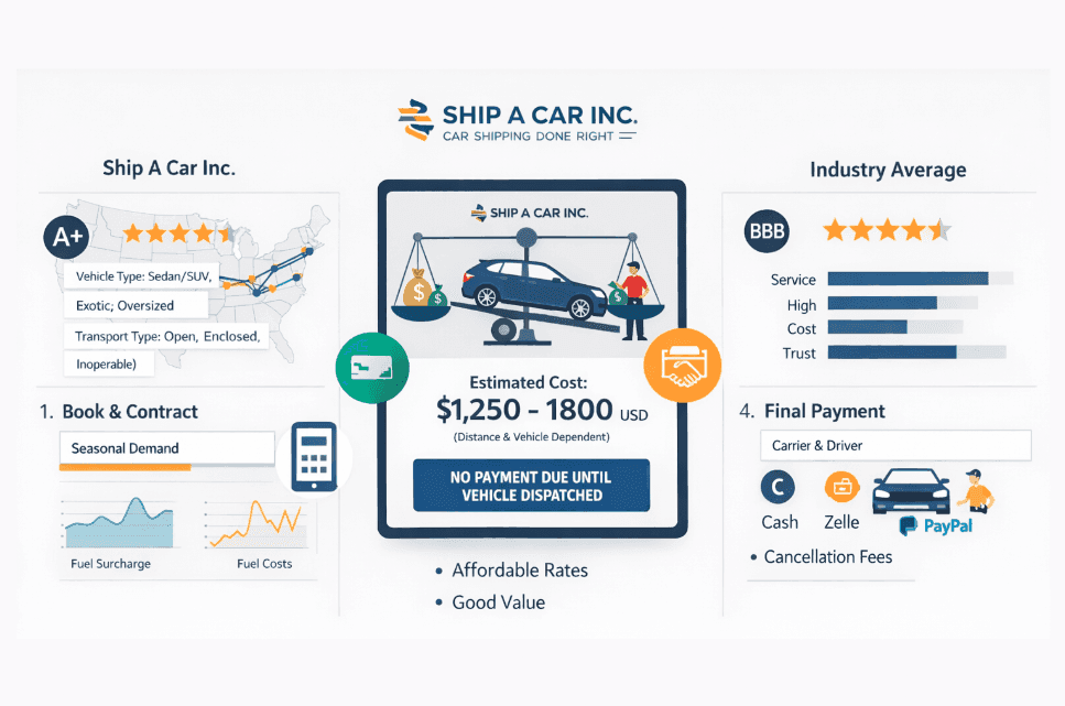 How Much Does Ship A Car Inc Charge?