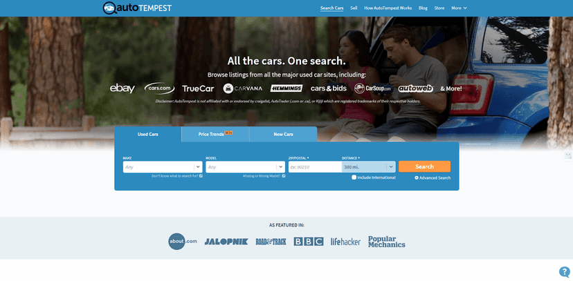 5. AutoTempest — Best Aggregator for Broader Market Visibility