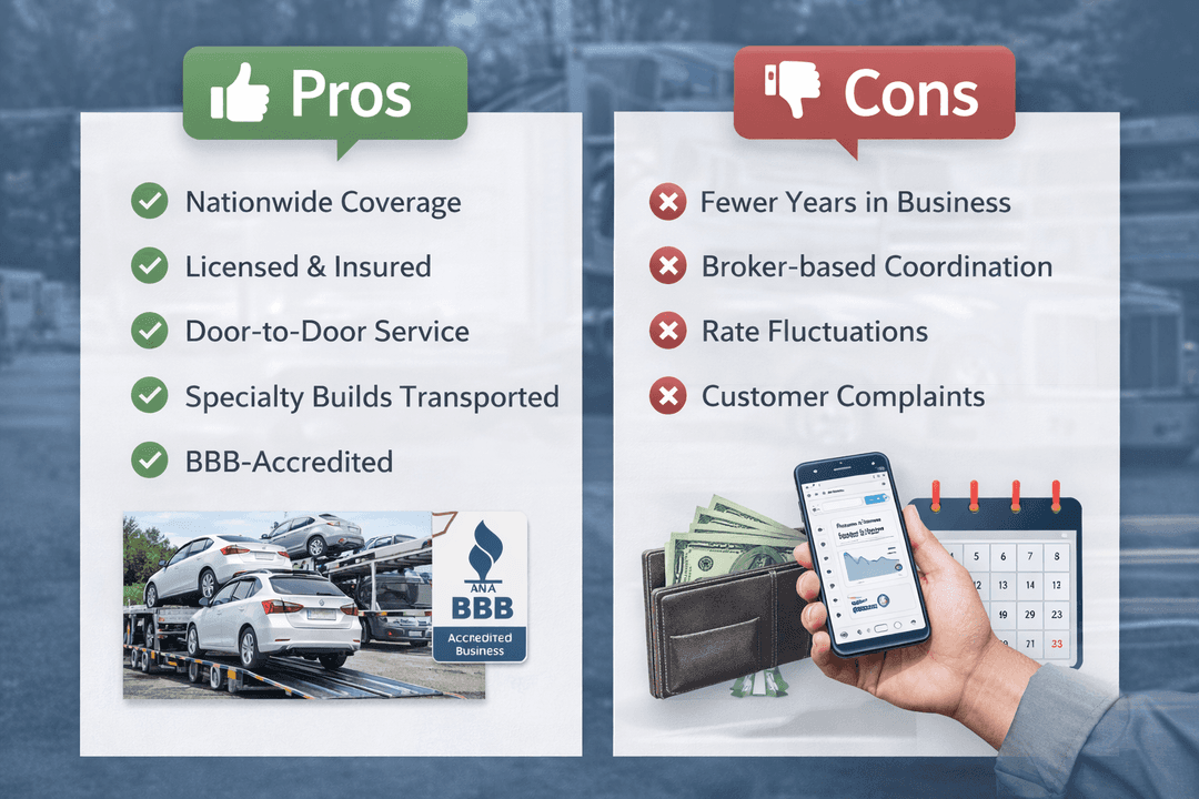 Pros And Cons Of Choosing Ship A Car Inc