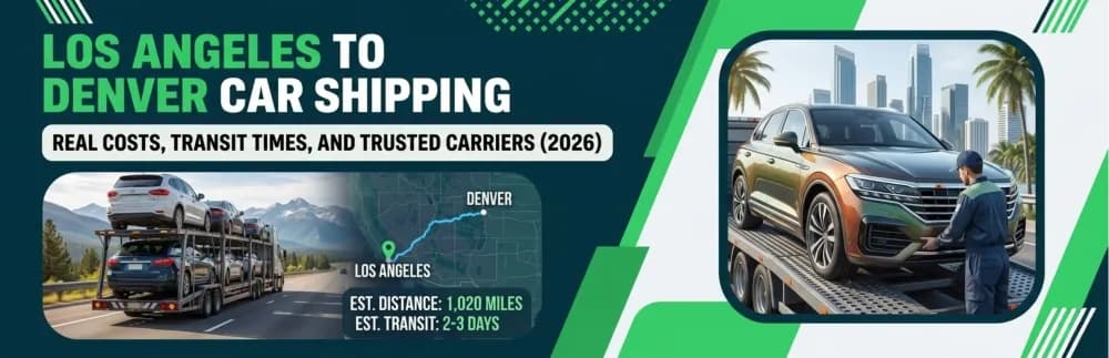 Los Angeles to Denver Car Shipping: Real Costs, Transit Times, and Trusted Carriers (2026)
