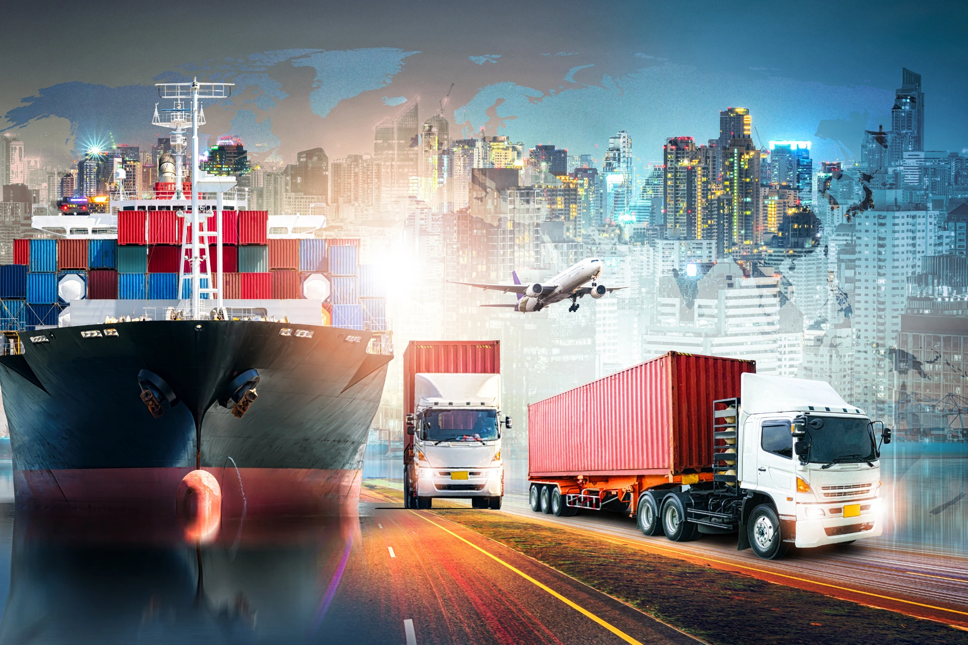 Car being loaded into a shipping container at a USA port for international transport.